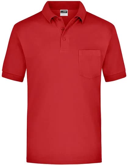 Polo-Piqué Pocket - Red
