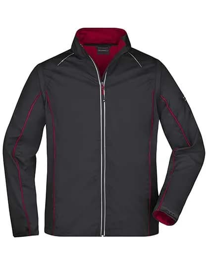 Men´s Zip-Off Softshell Jacket - Black/Red