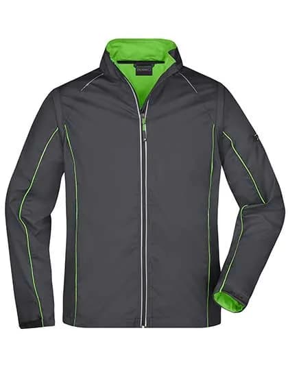 Men´s Zip-Off Softshell Jacket - Iron Grey/Green