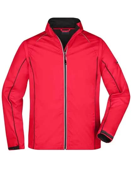Men´s Zip-Off Softshell Jacket - Red/Black