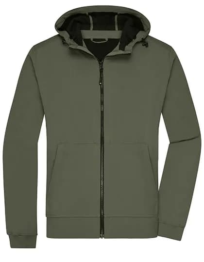 Men´s Hooded Softshell Jacket - Olive/Camouflage