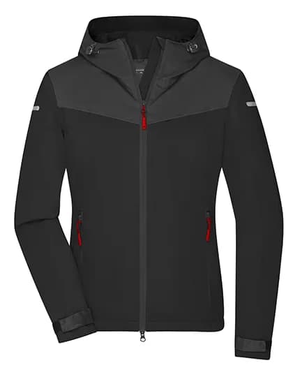 Ladies´ Allweather Jacket - Black/Carbon/Light Red