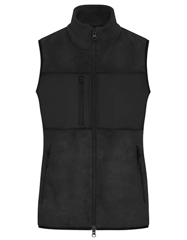Ladies´ Fleece Vest - Black/Black