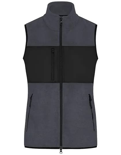 Ladies´ Fleece Vest - Carbon/Black