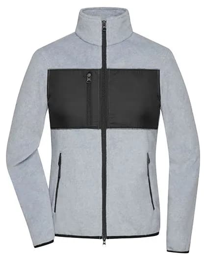 Ladies´ Fleece Jacket - Light Melange/Black