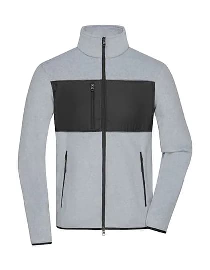 Men´s Fleece Jacket - Light Melange/Black