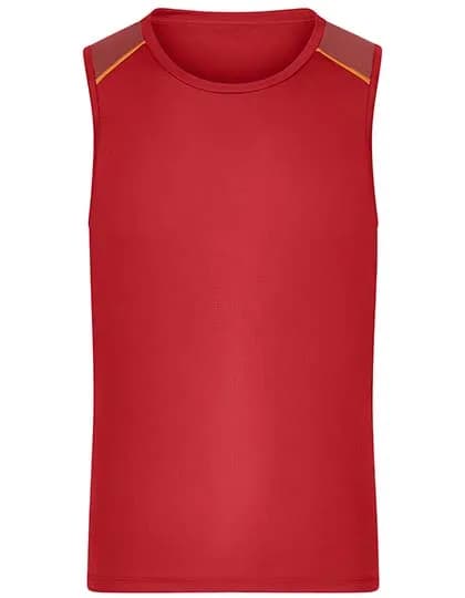 Men´s Running Tank - Spicy Orange
