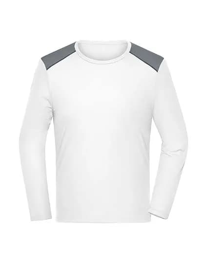 Men´s Running Shirt Longsleeve - White