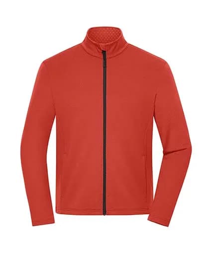 Men´s Sports Structured Fleece Jacket - Spicy Orange