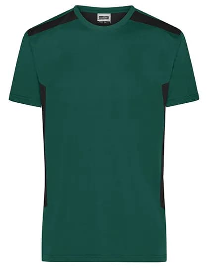 Men´s Workwear T-Shirt -STRONG- - Dark Green/Black