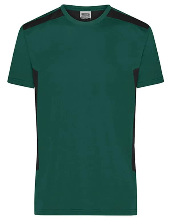 Men´s Workwear T-Shirt -STRONG- - Dark Green/Black