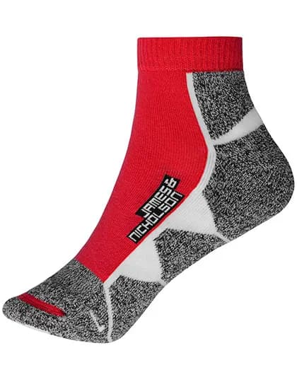 Sport Sneaker Socks - Red/White