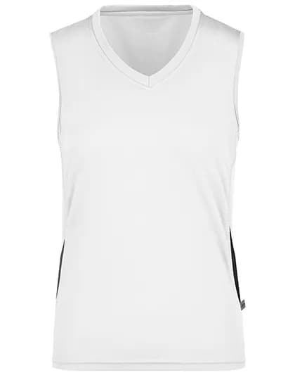 Ladies´ Running Tank - White/Black