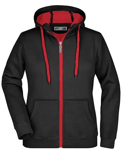 Ladies´ Doubleface Jacket - Black/Red