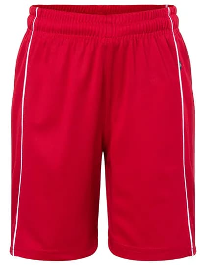 Junior Basic Team Shorts - Red/White