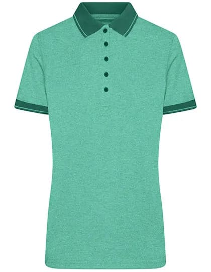 Ladies´ Heather Polo - Green Melange/Dark Green