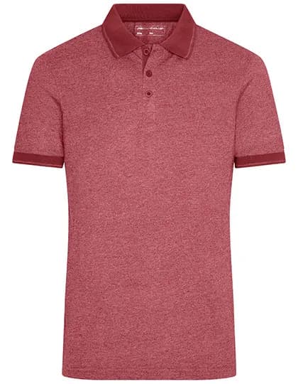 Men´s Heather Polo - Wine Melange/Wine