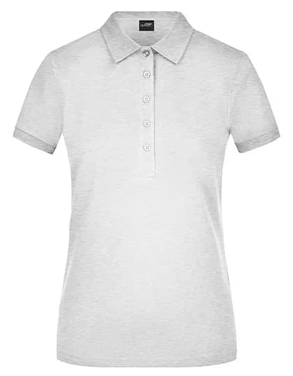 Ladies´ Elastic Polo Piqué - Grey Heather