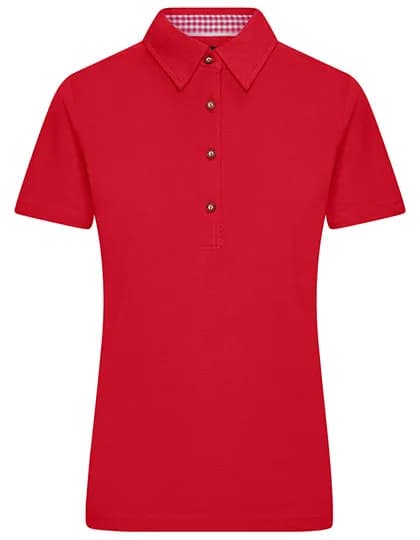 Ladies´ Traditional Polo - Red/Red/White