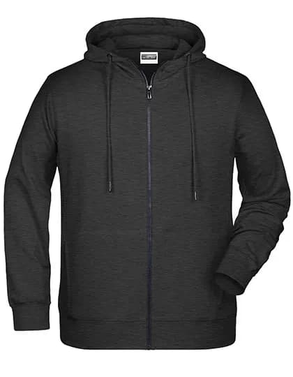 Men´s Zip-Hoody - Black Heather