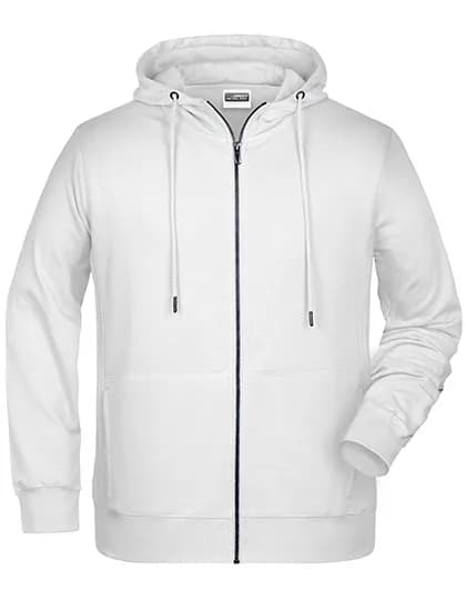 Men´s Zip-Hoody - White