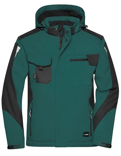 Craftsmen Softshell Jacket -STRONG- - Dark Green/Black