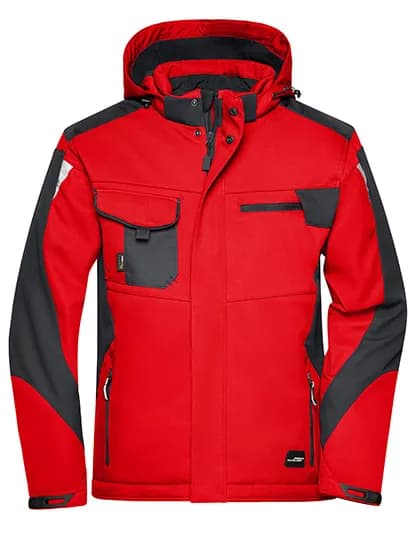 Craftsmen Softshell Jacket -STRONG- - Red/Black