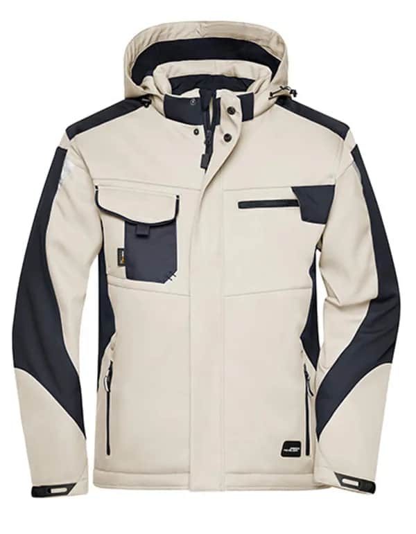 Craftsmen Softshell Jacket -STRONG- - Stone/Black