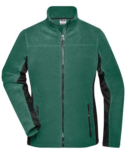 Ladies´ Workwear Fleece Jacket -STRONG- - Dark Green/Black
