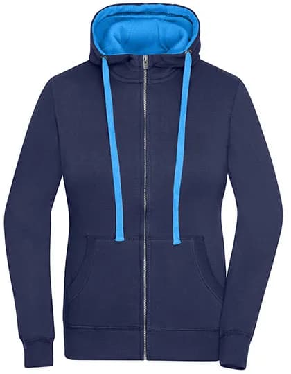 Ladies´ Lifestyle Zip-Hoody - Navy/Cobalt