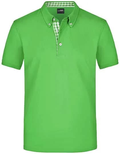Men´s Plain Polo - Lime Green/Lime Green/White