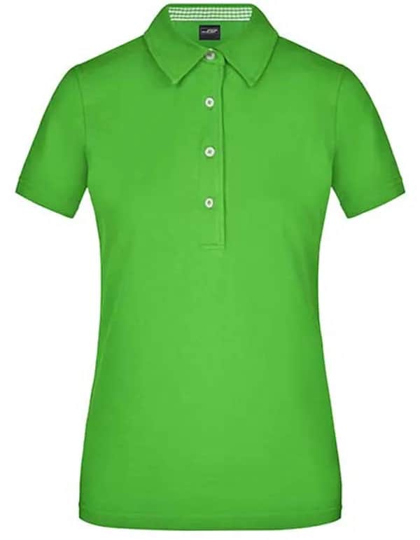 Ladies´ Plain Polo - Lime Green/Lime Green/White