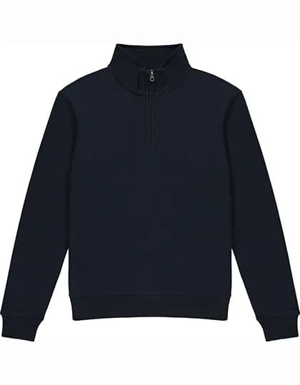 Regular Fit 1/4 Zip Sweatshirt - Navy