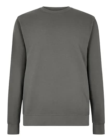 Regular Fit Pique Sweatshirt - Dark Grey