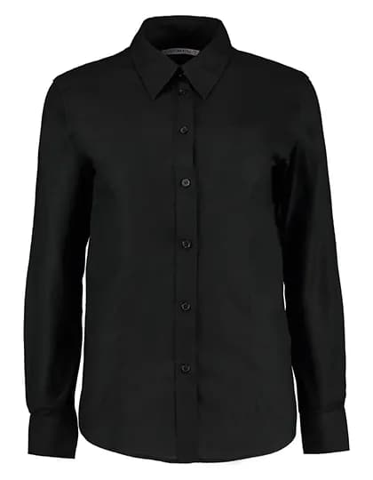 Women´s Tailored Fit Workwear Oxford Shirt Long Sleeve - Black