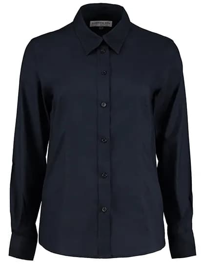 Women´s Tailored Fit Workwear Oxford Shirt Long Sleeve - French Navy