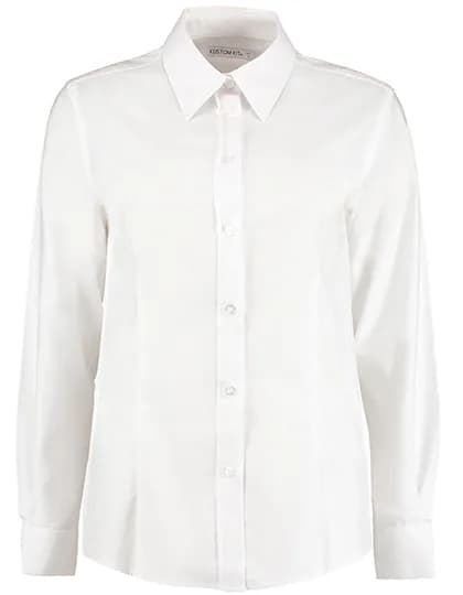 Women´s Tailored Fit Workwear Oxford Shirt Long Sleeve - White