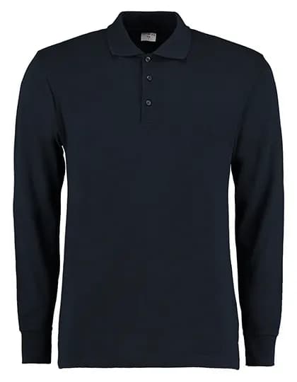 Men´s Classic Fit Long Sleeve Polo Shirt - Navy