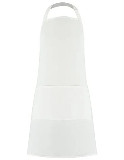Bib Superwash® 60º Pocket Apron Unisex - White