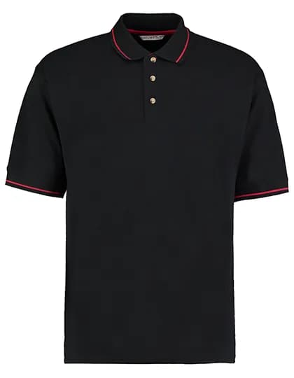 Classic Fit St. Mellion Polo - Black/Bright Red