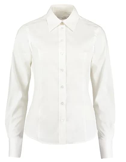 Women´s Tailored Fit Corporate Oxford Shirt Long Sleeve - White