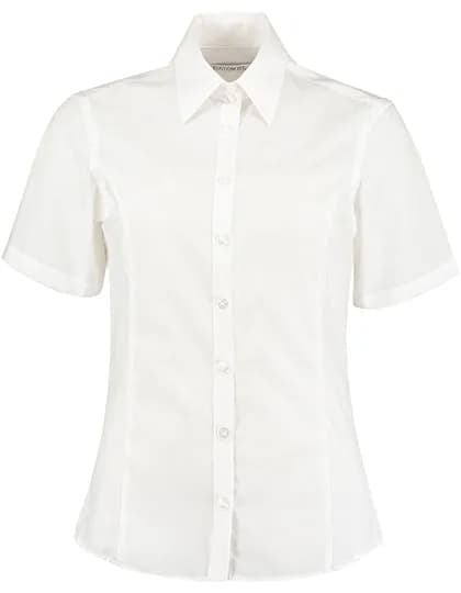 Women´s Tailored Fit Business Shirt Short Sleeve - White
