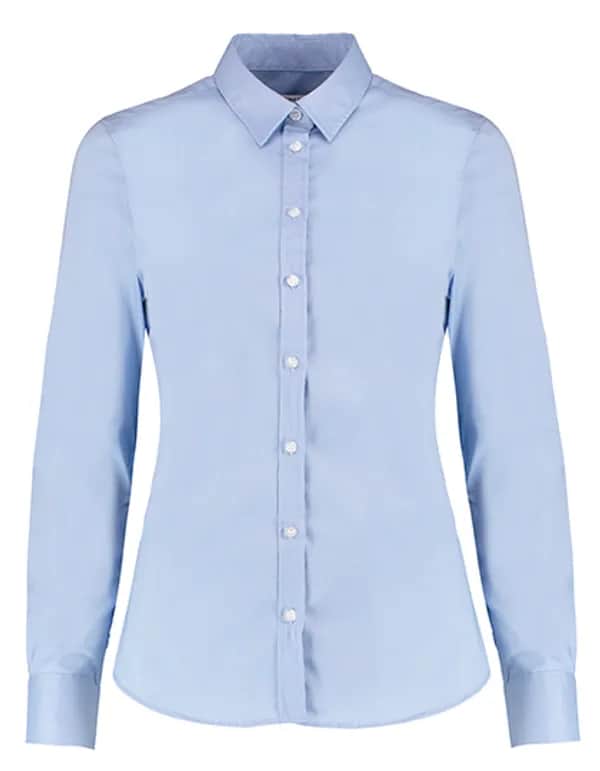 Women´s Tailored Fit Stretch Oxford Shirt Long Sleeve - Light Blue