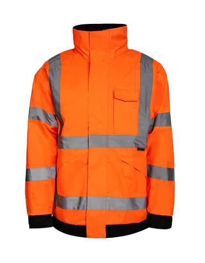 Hi-Vis Light Rain Jacket Kaunas - Signal Orange