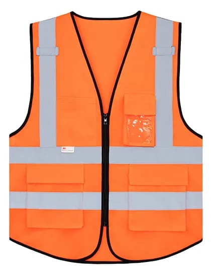 Premium Multifunctional Executive Safety Vest Munich - Signal Orange