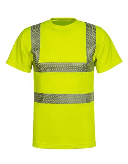 Hi-Vis Broken Reflective Premium T-Shirt Alhambra - Signal Yellow