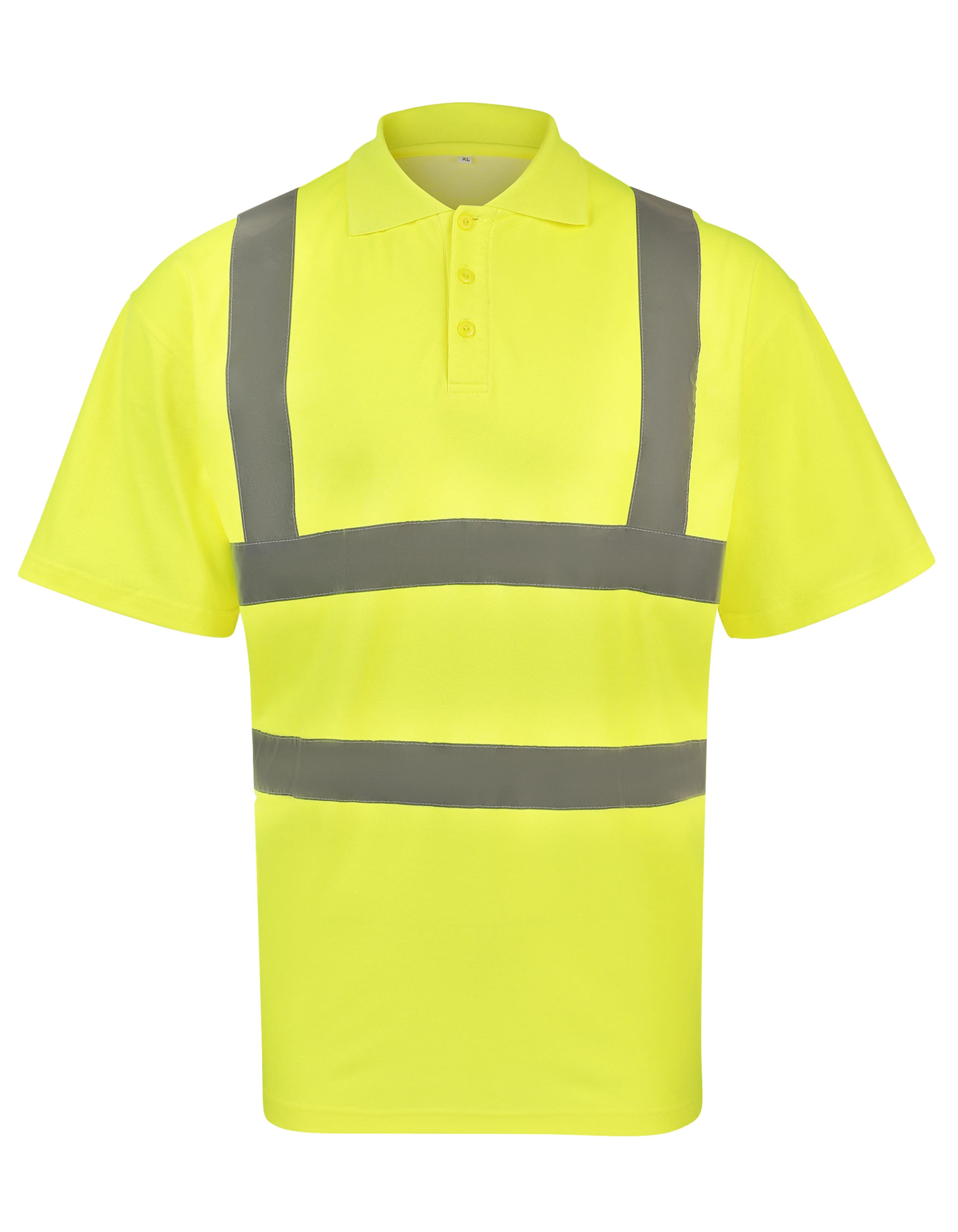 High-End Polycotton Hi-Vis Polo Shirt Cambridge - Signal Yellow