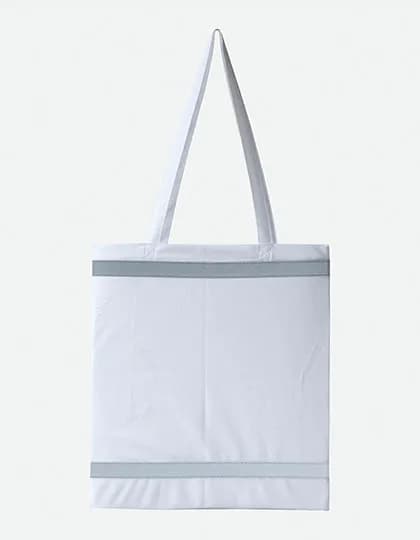 Warnsac® Reflective Shopping Bag With Long Handles - White