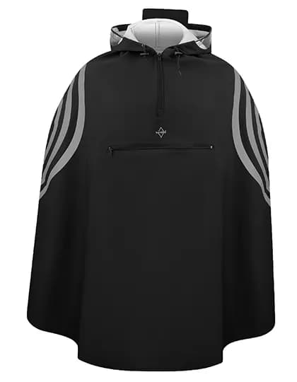 Super Premium Rain Poncho Rotterdam - Black