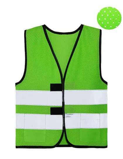 Mesh Safety Vest for Children Korfu - Neon Green